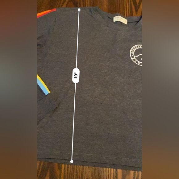 Ocean Drive Sz Medium Crop Top Shirt Long Sleeve Rainbow Women’s Florida beach - Picture 6 of 11